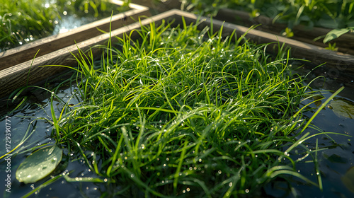 Emergent Water-Grown Ground Cover in Raised Bed