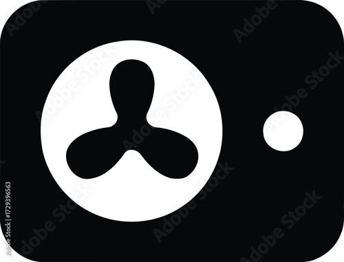 Air conditioning symbol. Climate control concept, house cooling, comfort living. Conditioner vector icon set. Conditioner with fresh air