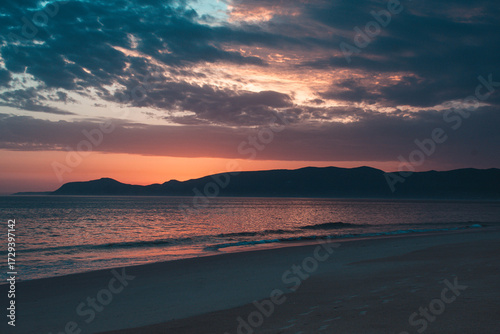 Pôr do sol na praia