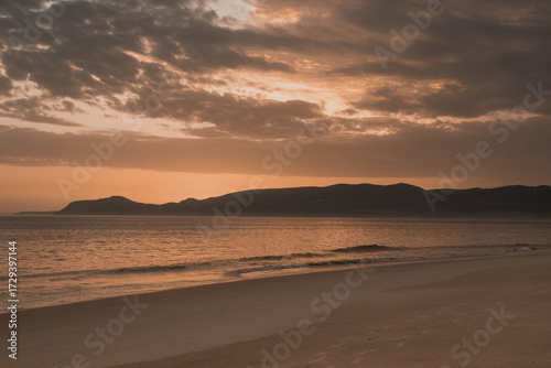 Pôr do sol na praia