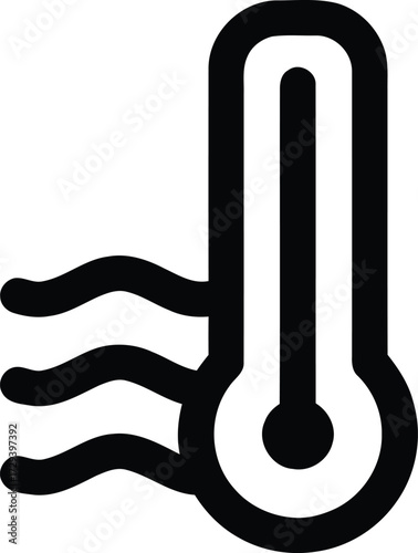 Air conditioning symbol. Climate control concept, house cooling, comfort living. Conditioner vector icon set. Conditioner with fresh air