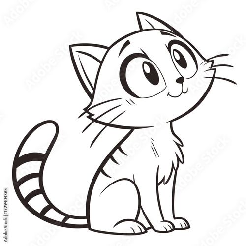 vector illustration of a cat