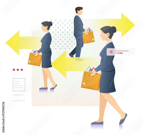 Employee Attrition - Concept Illustration