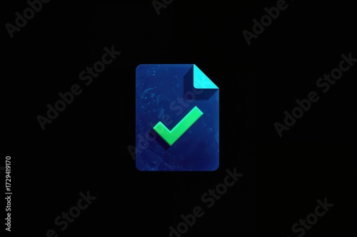 Free Download Verified Document Symbol Flat Design - GFXLoad