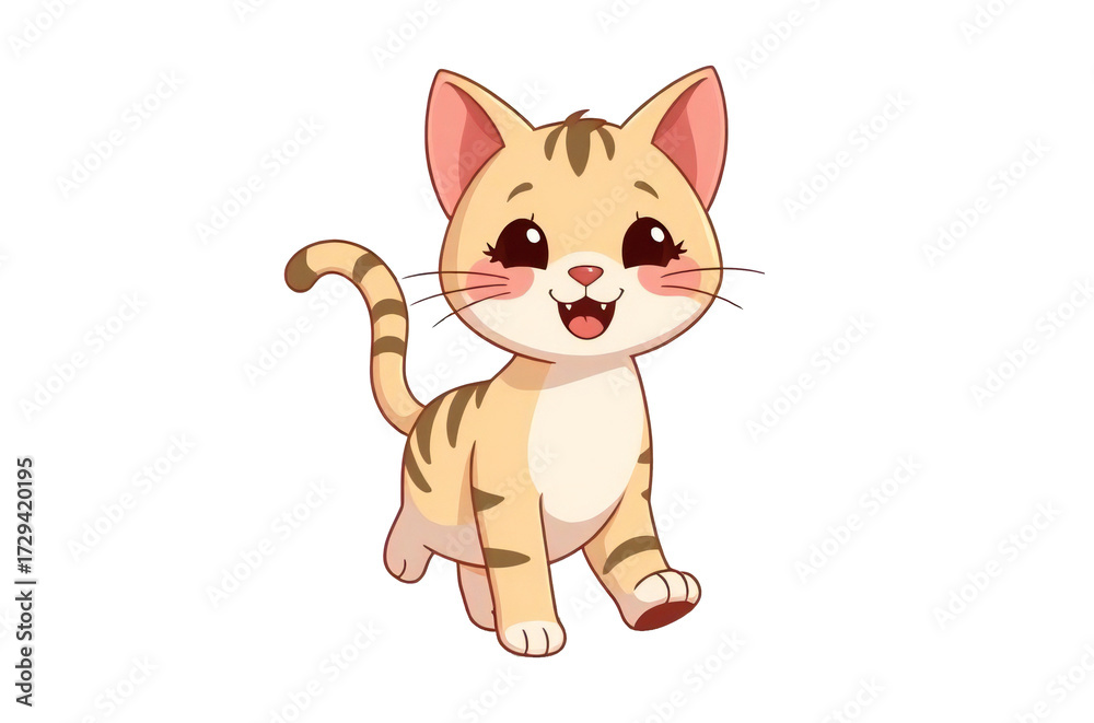 Obraz premium vector illustration of a cat