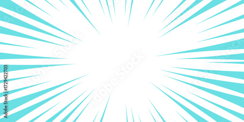 Manga-style speed frame design on a transparent background. Manga action, abstract speed. Anime focus isolated on white background. Comic book explosion lines wallpaper. Radial speed lines sunburst. 