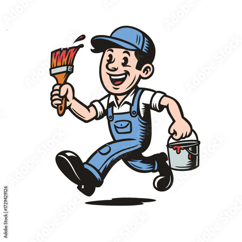  

Retro Painter Mascot Black and White Vector Illustration

 
