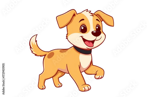 Cute cartoon Dog illustration graphic vector clipart