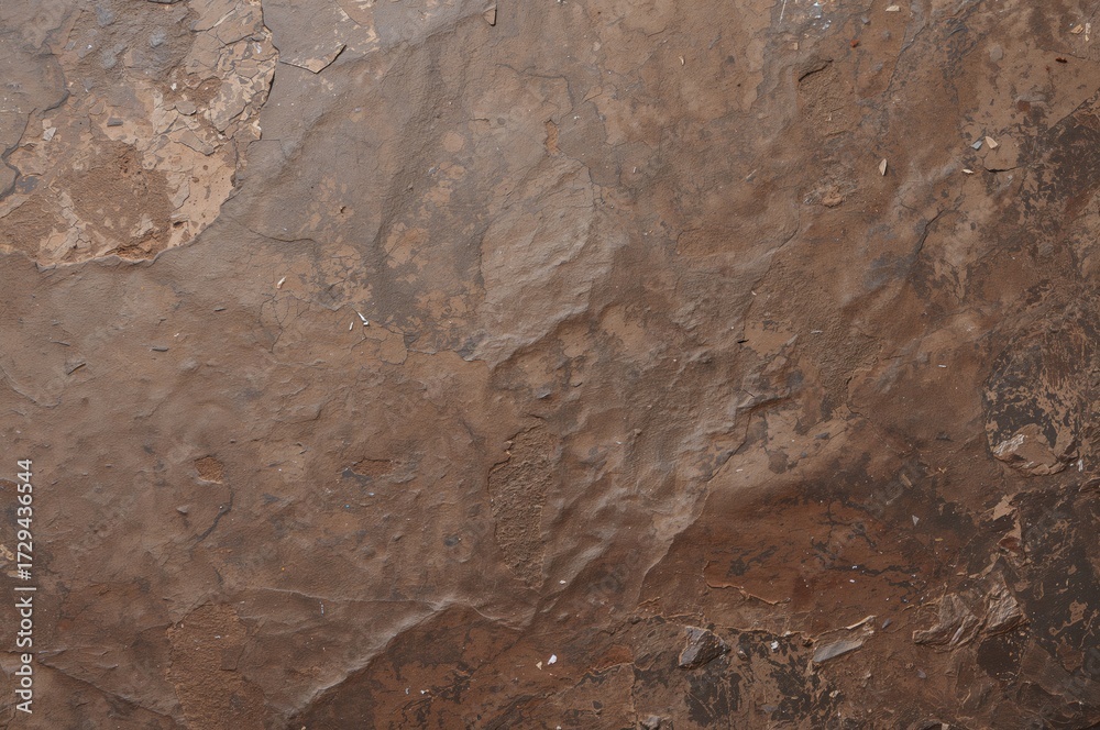 Fototapeta premium Rustic Brown Slate Surface with Natural Texture and Space for Writing