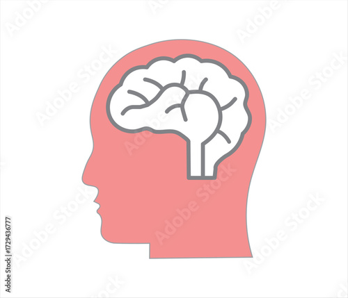 Brainstorm Or Mental Illness Disorder Line Art Vector Icon For Mental Health