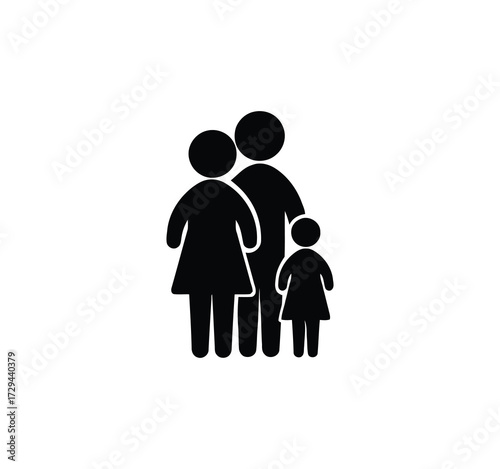 Icon Set for Parents and Families. Featured are vector illustrations of parents with children, family bonding, pregnancy, playing with children, reading together, spending time at home, family life, a