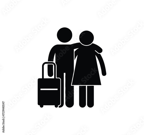 Icon Set for Parents and Families. Featured are vector illustrations of parents with children, family bonding, pregnancy, playing with children, reading together, spending time at home, family life, a