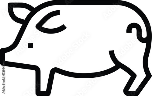 Agricultural Vector Icons. Line Icons Related to Farm, Farming, Gardening, Agriculture, Smart Farm, Farm Animals, Seeding. Outline Symbols Collection 