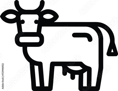 Agricultural Vector Icons. Line Icons Related to Farm, Farming, Gardening, Agriculture, Smart Farm, Farm Animals, Seeding. Outline Symbols Collection 
