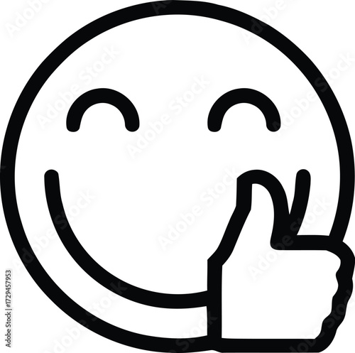 Emoticon Icon Collection. A selection of colorful flat-style emoji faces featuring smiles, happy faces, sad faces, angry faces, and surprised faces. Vector illustration of a simple line and a smiling 
