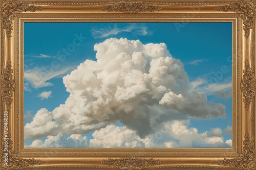 Surreal artwork depicting a sky scene with imaginative elements