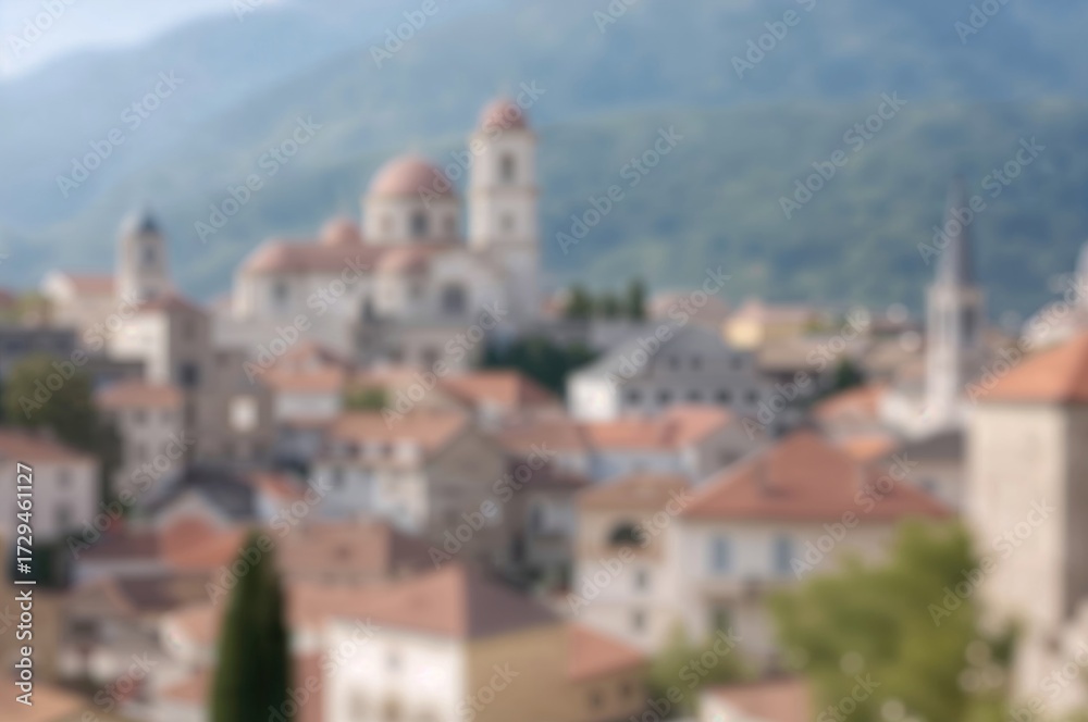 Fototapeta premium In a small town, photo captured