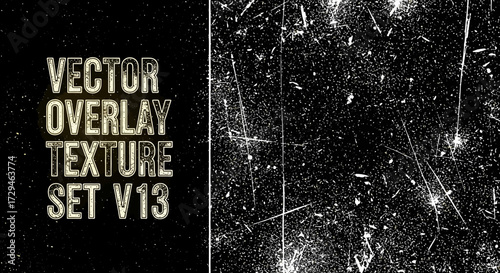 Vintage Vector Overlay Texture Set Collection Of Grunge And Scratchy Effects For Graphic Design Projects