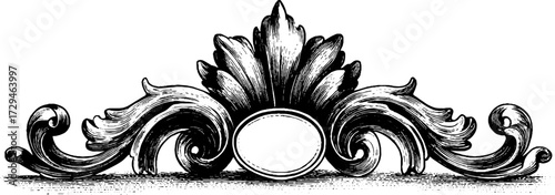 Elegant victorian border design for decorative and artistic projects