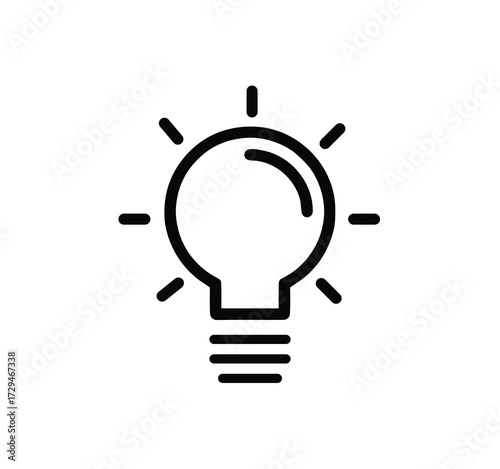 Icon Set for Ideas. Icons for creativity, problem-solving, innovation, strategy, and thought that include the idea lamp and bulb symbol. Vector illustration.