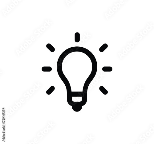 Icon Set for Ideas. Icons for creativity, problem-solving, innovation, strategy, and thought that include the idea lamp and bulb symbol. Vector illustration.