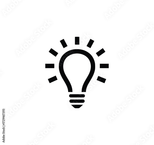 Icon Set for Ideas. Icons for creativity, problem-solving, innovation, strategy, and thought that include the idea lamp and bulb symbol. Vector illustration.
