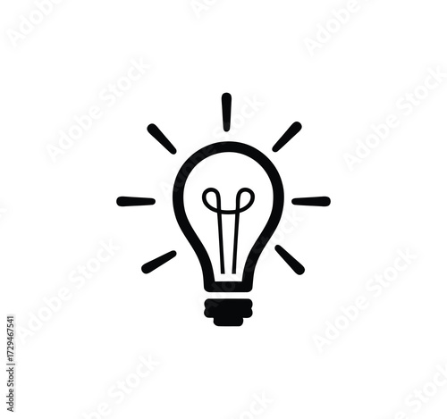 Icon Set for Ideas. Icons for creativity, problem-solving, innovation, strategy, and thought that include the idea lamp and bulb symbol. Vector illustration.
