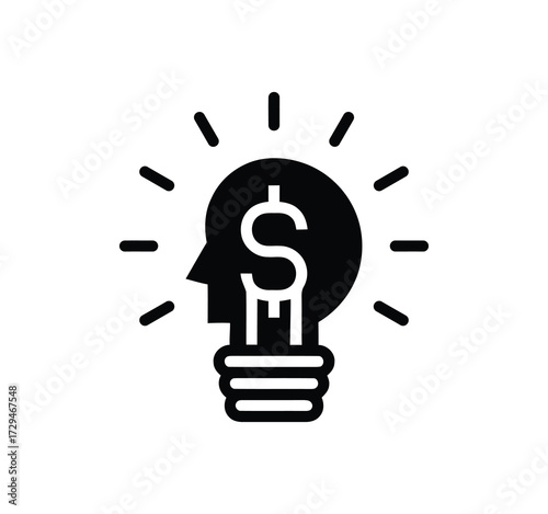 Icon Set for Ideas. Icons for creativity, problem-solving, innovation, strategy, and thought that include the idea lamp and bulb symbol. Vector illustration.