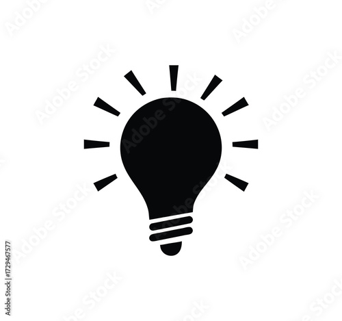 Icon Set for Ideas. Icons for creativity, problem-solving, innovation, strategy, and thought that include the idea lamp and bulb symbol. Vector illustration.