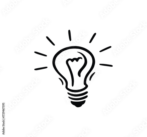Icon Set for Ideas. Icons for creativity, problem-solving, innovation, strategy, and thought that include the idea lamp and bulb symbol. Vector illustration.