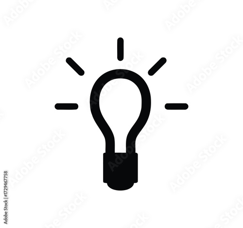 Icon Set for Ideas. Icons for creativity, problem-solving, innovation, strategy, and thought that include the idea lamp and bulb symbol. Vector illustration.
