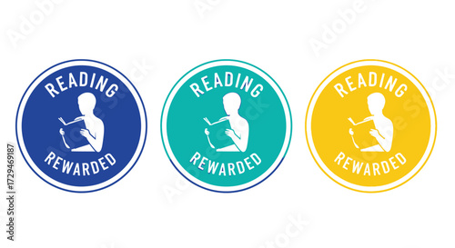 Recognizing and Celebrating Achievements in Reading Through Rewarded Badges Educational Motivational Stickers