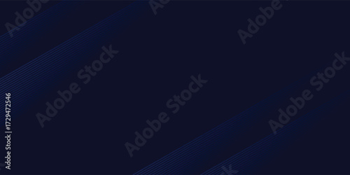 Premium background design with diagonal dark blue line pattern. Vector horizontal template for digital lux business banner, contemporary formal invitation, luxury voucher, prestigious gift certificate