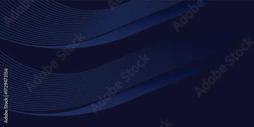 Premium background design with diagonal dark blue line pattern. Vector horizontal template for digital lux business banner, contemporary formal invitation, luxury voucher, prestigious gift certificate