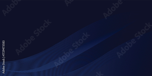 Premium background design with diagonal dark blue line pattern. Vector horizontal template for digital lux business banner, contemporary formal invitation, luxury voucher, prestigious gift certificate