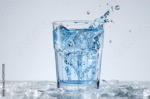Refreshing cold water in a ...