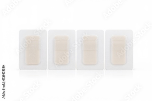Set of four clear adhesive ...