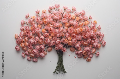 Arrangement of flowers. Pin...
