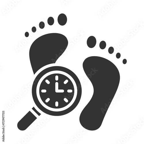 Track Record Icon Glyph Style. Vector Illustration Design