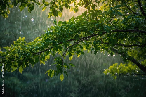 Lush green leaves following...