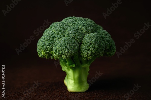 Close-up of vibrant green b...