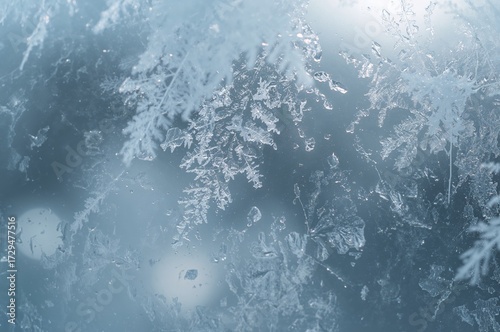 Icy glass background