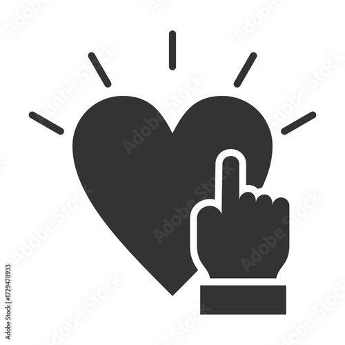 Honesty Icon Glyph Style. Vector Illustration Design