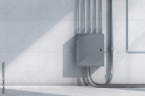 Gray power distribution box...
