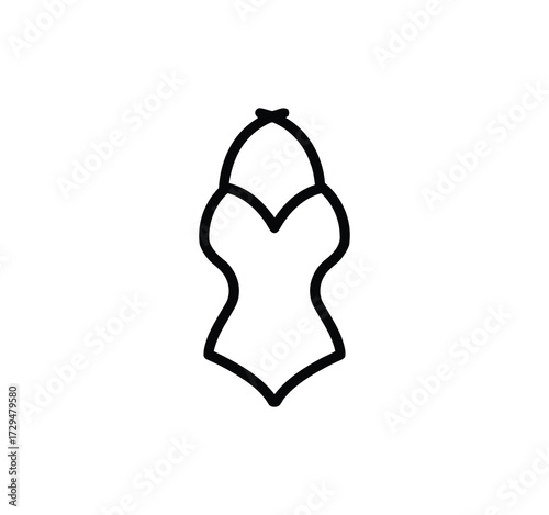 Set of thin line icons for clothing. editable stroke icons for luxury clothing. style icons. Symbols for T-shirt, pants, jacket, dress, shorts, shoes, and shirts.vector