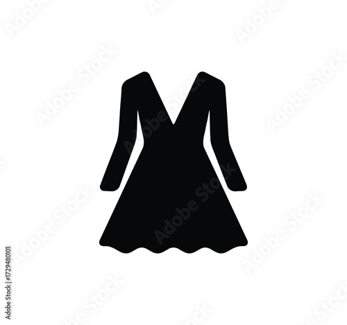 Set of thin line icons for clothing. editable stroke icons for luxury clothing. style icons. Symbols for T-shirt, pants, jacket, dress, shorts, shoes, and shirts.vector