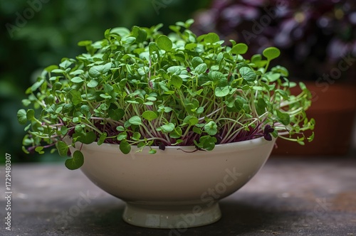 Ceramic bowl filled with vi...