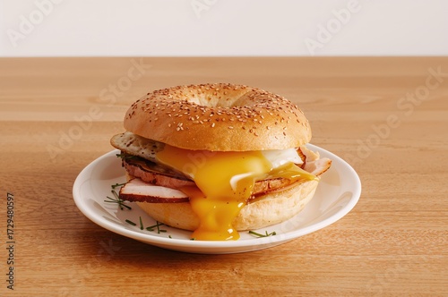 Delicious morning meal feat...