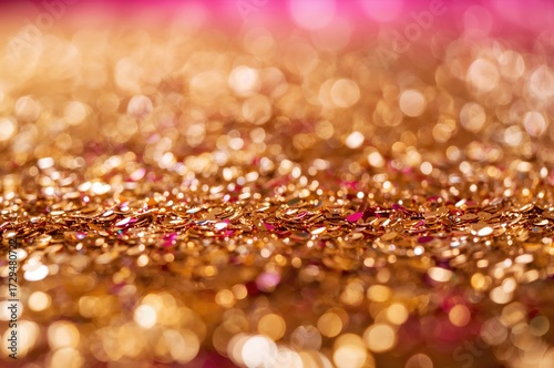 Close-up of shimmering pink...
