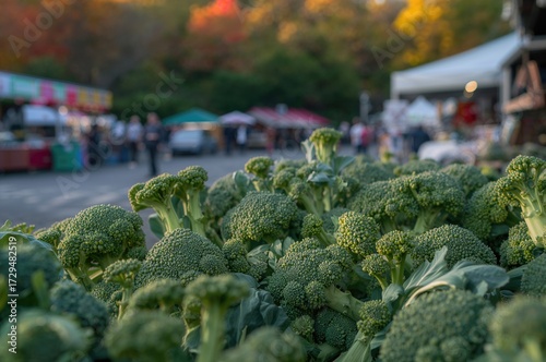 Fresh broccoli available at...
